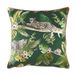 Evans Litchfield Jungle Luipaard Polyester gevuld kussen, Groen, 43 x 43cm