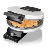 Cloer 171 Wafelijzer voor hartwafels, 930 W, Wafelkaliber 16 cm, backlamp, wit gelakte metalen behuizing
