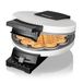 Cloer 171 Wafelijzer voor hartwafels, 930 W, Wafelkaliber 16 cm, backlamp, wit gelakte metalen behuizing
