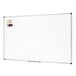 Amazon Basics Magnetisch Whiteboard met Aluminium Frame, Pennenbakje, 6 Magneten, 1 Wisser en 2 Stiften voor op Kantoor en Thuis, voor Wandmontage, Droog Uitwisbaar, Afneembaar, 90cm x 60cm