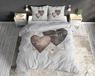 Merkloos / Sans marque Wan GmbH Liefdes Hart Dekbedovertrek - 240 x 220 cm - 100% Katoen - Met knoopsluiting - Beddengoedset - 2 kussenslopen