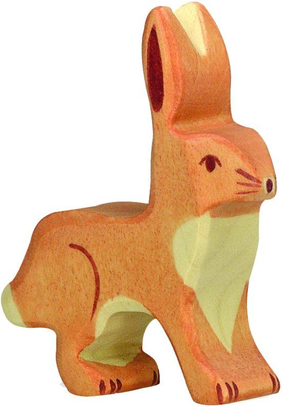 Holztiger Houten haas - Bruin - Hout