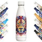 KollyKolla Thermosfles, 500 ml, gepersonaliseerde drinkfles, BPA-vrij, lekvrije thermosfles, dubbelwandige thermosfles voor jongens, meisjes, fitnessstudio, outdoor, ecole