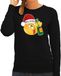 Bellatio Decorations foute kersttrui/sweater dames - Dronken - zwart - Merry Kristmus XL