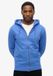 Superdry Essential Logo Half Brushed Zip Hoodie Heren M Chambray Blue