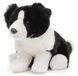 Uni-Toys Border Collie zittend (zonder riem) - 20 cm (hoogte) - pluche hond - knuffeldier