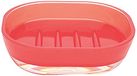 Excelsa Zeepschaal, Polystyrol, Rood, 15,7 x 11 x 4 cm