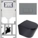 Geberit QeramiQ Dely Toiletset - Diepspoel - Rimless - Inbouwreservoir - Softclose - Lichtgrijs