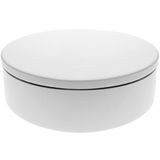PrimeMatik - Elektrische draaibare sokkel, 20 cm, draaibaar platform, wit