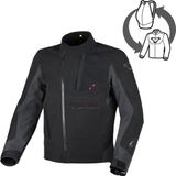 Macna Corvit waterdichte motorfiets textieljas - Zwart - S