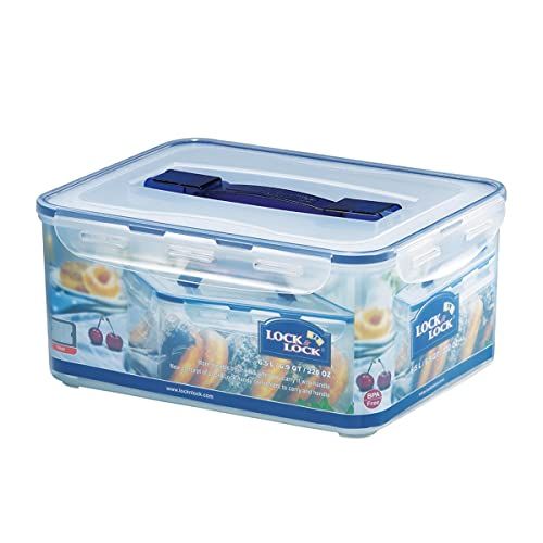 LocknLock HPL883 PP Classic Opbergdoos met handvat en rooster, 6,5 l