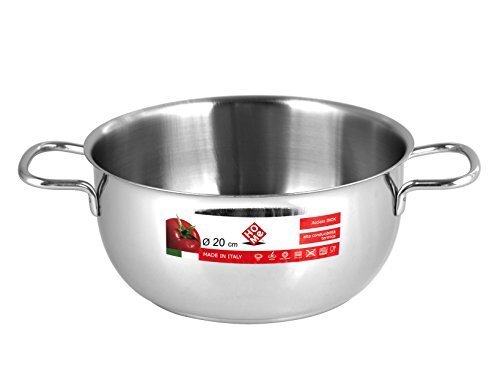 Home Braadpan met 2 handgrepen, roestvrij staal, 20 cm