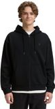 Tom Tailor Denim Hoodie-sweatjack met logoprint - Maat L - Black