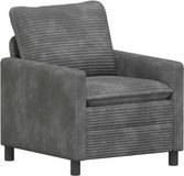 vidaXL Bank Lichtgrijs Polyester 76 x 81 x 87,5 cm