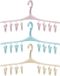 Porte-vêtements rotatif sans marque avec pinces - conception coupe-vent - 3 pièces