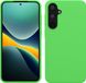 kwmobile telefoonhoesje geschikt voor Samsung Galaxy A55 5G - Hoesje met siliconen coating - Smartphone case in limoengroen