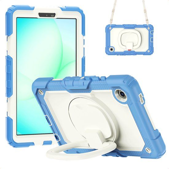 imoshion Tablet Hoes - Geschikt voor Samsung Galaxy Tab A9 Plus / Galaxy Tab A11 Plus - Backcover Kids - Blauw