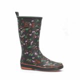 Rouchette Dameslaarzen Symphony Khaki/Groen Leer 40