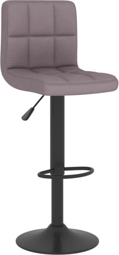 vidaXL Barkruk stof taupe