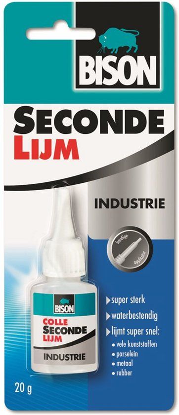 Bison Secondelijm 20 g - Universele Lijm voor Diverse Materialen