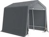 Abri de vélo pour le jardin - Protection/abri - Étanche et protection UV - Cadre en métal thermolaqué - Porte zippée - Dimensions 2,4 x 2 x 2 mètres - Gris foncé