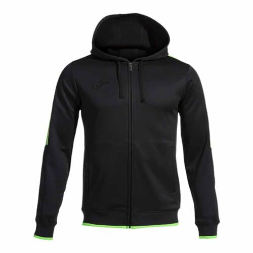 Joma Olympiade Heren Sweatshirt - Zwart Fluor Groen - Maat M