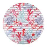 RONDE KASANOVA Ronde Serveerbord Melamine Koraal Decoratie