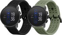 kwmobile 2x horlogebandjes geschikt voor Suunto 9 Peak Pro/ 9 peak / 5 peak / Vertical bandje - Smartwatch bandjes van TPU - Activity tracker horloge band in zwart / pastelgroen