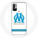 Maniacase Hoesje voor Xiaomi Redmi Note 10T 5G Olympique de Marseille Logo Witte achtergrond
