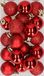 Cosy & Trendy Kerstballen mini - 20x - rood - D3 cm - kunststof - kerstversiering - Onbreekbare plastic kerstballen