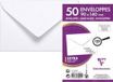 Clairefontaine visitekaartjes enveloppen, 90 x 140 mm, wit