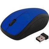 ART ART AM-92D - Muis - optisch - 3 knoppen - draadloos - 2.4 GHz - USB draadloze ontvanger - blauw