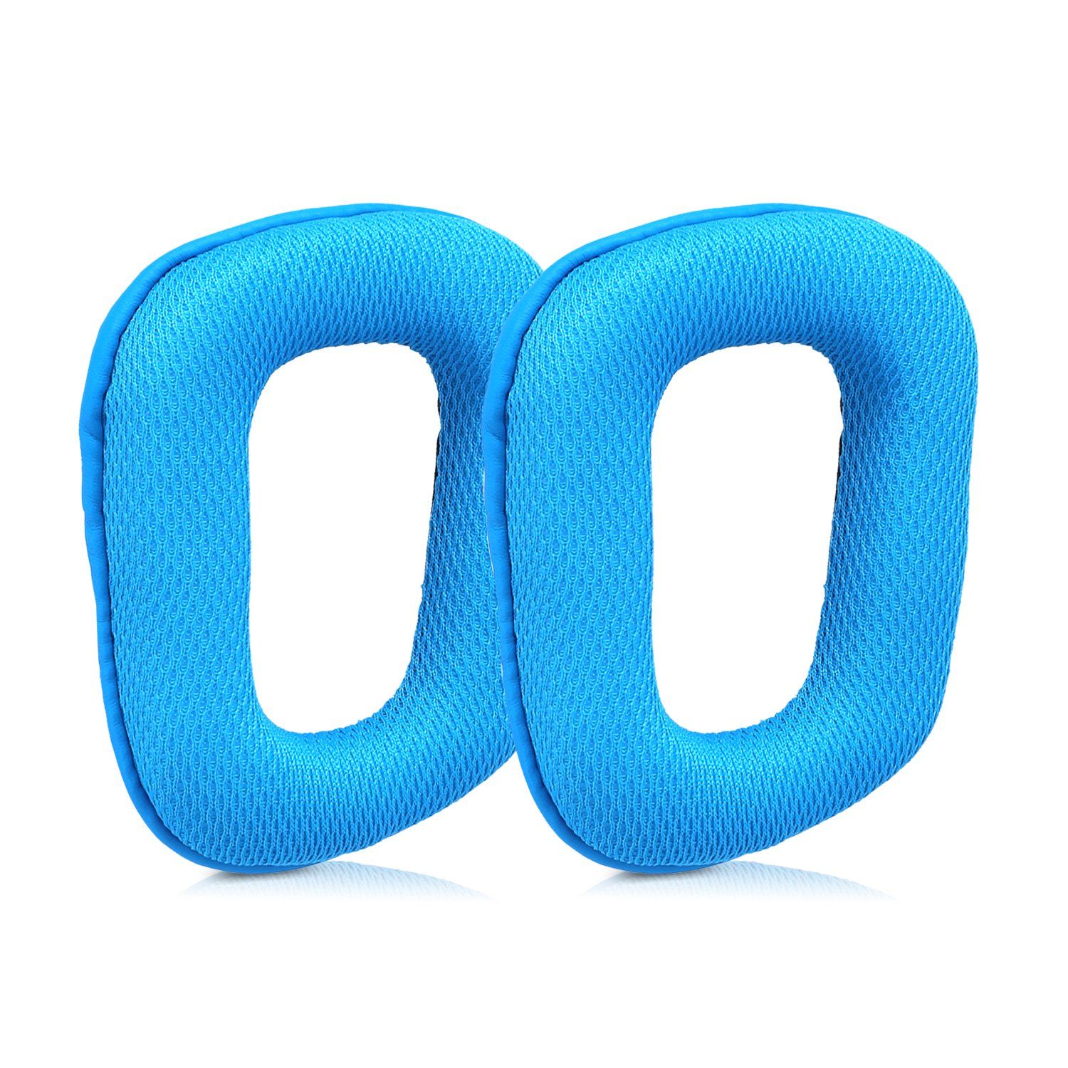 kwmobile Oorkussens voor koptelefoon - blauw - kunstleer - 2 stuks