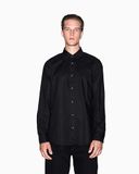 Armani Exchange Heren Essential, Tone on Tone On Tone Monogram Logo Textuur Shirt, Zwart, XXL