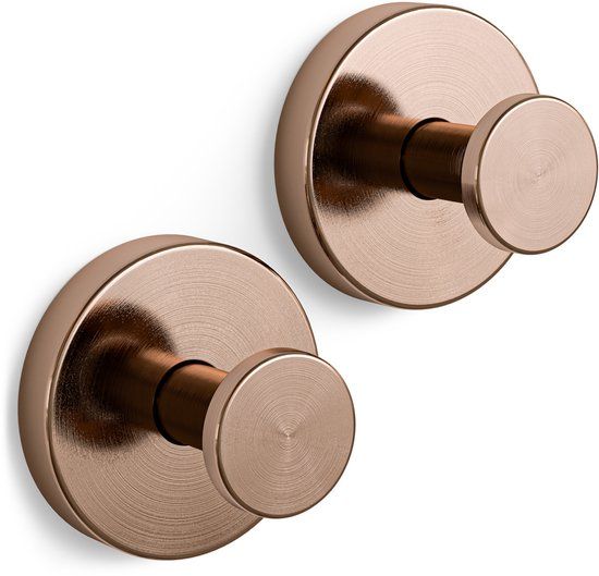 Sanova Handdoekhaakjes - Set van 2 - Zuignap - Koper/Brons