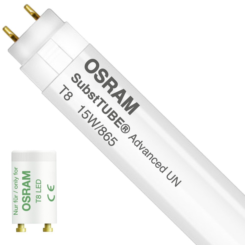 Osram SubstiTUBE Advanced UO UN 15W 865 120cm | Daglicht - Incl. LED Starter - Vervangt 36W
