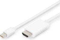 Digitus Mini Displayport 1.2 Naar Hdmi 4K 60Hz Kabel Voor Computer 2M Wit