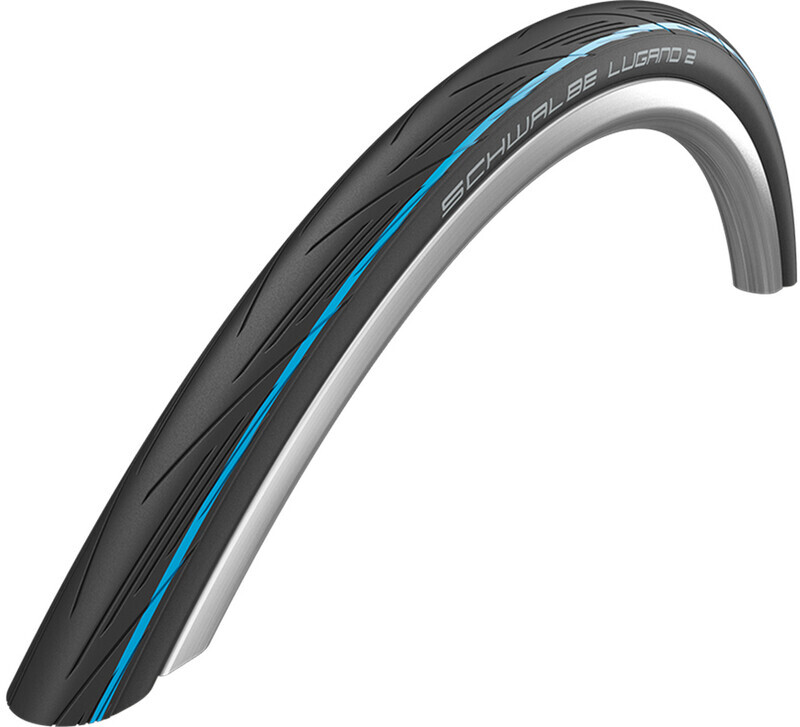 Schwalbe LUGANO II 700X25C BLUE STRIPES VOUW HS471