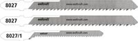 wolfcraft Acryl decoupeerzaagbladen - Decoupeerzaagblad fijne rechte en bochtsnede voor - HCS-bladen met T-schacht – speciaal voor acryl en acrylglas - 8027000