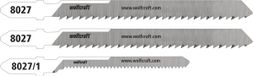 wolfcraft Acryl decoupeerzaagbladen - Decoupeerzaagblad fijne rechte en bochtsnede voor - HCS-bladen met T-schacht – speciaal voor acryl en acrylglas - 8027000