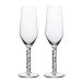 Orrefors Verre à champagne Carat 24 cl Lot de 2 Transparent