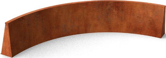 Merkloos Fronta Keerwanden Cortenstaal Bocht 1500 x 200 x 350 mm