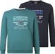 Jan Vanderstorm heren Sweatshirts, Set Van 2 - 76/78 - petrol - Plus Size