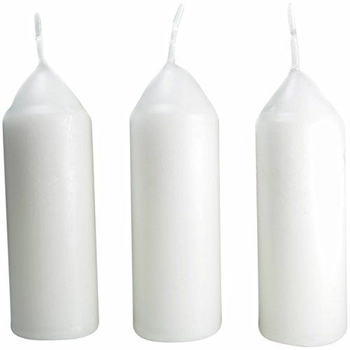 Uco Unisex's originele gewone kaars (Pack van 3) - wit, one size