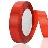 OWill Rood satijnen lint, dubbelzijdig polyester 20 mm x 22 m