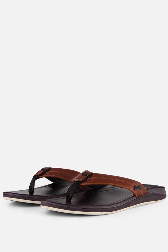 Reef Leather Offshore Slippers bruin Leer - Maat 42