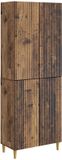 vidaXL - Bank loungeset - 2 zitplekken - Hout - Oud hout