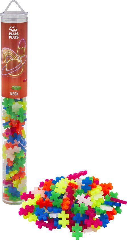 Plus-Plus Tube neon 100 delige bouwset