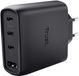 Trust Maxo GaN - 65W USB Oplader - 4 Poorten - 3x USB-C en 1x USB-A - Ook voor 45W Laptops - Snellader voor laptop, tablet en smartphone - 2m Kabel - Zwart