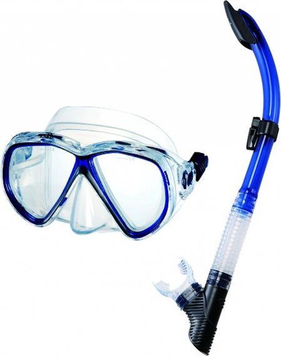 IST Topkwaliteit Duikbril en Snorkelset Martinique - blauw
